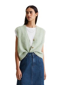 Marc O'Polo Damen Strickweste "aus Baumwoll-Multicolor-Garn", grün, casual, Gr. L, MARC O'POLO DENIM, unifarben, Obermaterial: 53% Baumwolle, 24% Polyamid, 23%