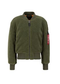 Herren Bomberjacke "Alpha Industries Men - Bomber Jackets MA-1 Teddy", grün, Gr. M, Alpha Industries, Obermaterial: 100% Polyester, Futter: 100%