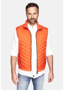 NEW CANADIAN Herren Steppweste, orange, sportlich, Gr. 4XL, 100% Polyester, Westen, mit wasserabweisenden Eigenschaften