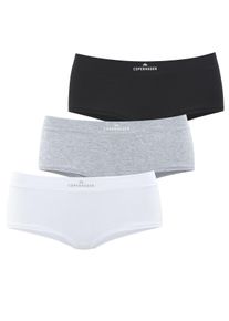 Damen Panty "mit Logodruck am Bund", Copenhagen Studios, Gr. XS, schwarz-weiß, Single Jersey, Obermaterial: 95% Baumwolle, 5% Elasthan (LYCRA),