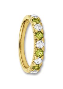 ONE ELEMENT Damen Silberring "Zirkonia & Peridot Ring aus 925 Silber", 54,mit Zirkonia, Silber 925 (Sterlingsilber), silber, Silber 925