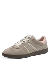 Tamaris Damen Plateausneaker, Gr. 41, bunt, Veloursleder, Lederimitat, unifarben mit Farbeinsatz, sportlich, Schuhe, Freizeitschuh, Halbschuh,