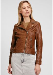 Mauritius Damen Lederjacke "MWPaige", braun, modisch, Gr. XL, unifarben, Obermaterial: 100% Schafsleder. Futter: 100% Baumwolle. Ärmelfutter: 100%