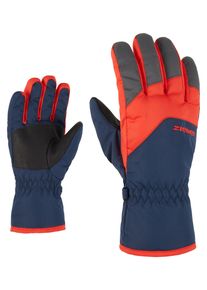 Ziener Kinder Skihandschuhe "LANDO", blau, Gr. 4, Kunstfaser, Handschuhe