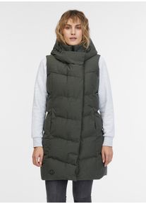 Ragwear Damen Steppweste "PAVLA VEST", grün, modisch, Gr. S, unifarben, Web, Steppware, Obermaterial: 100% Polyester, Westen