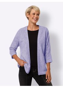 Classic Basics Damen Strickjacke, lila, Gr. 44, meliert, 100% Polyacryl, Strickjacken