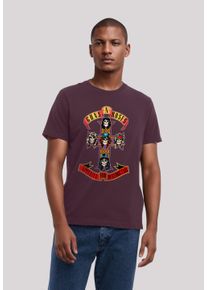 F4NT4STIC Herren T-Shirt "Guns 'n' Roses Appetite For Destruction", rot, casual, Gr. S, Obermaterial: 100% Baumwolle, Shirts, Premium Qualität