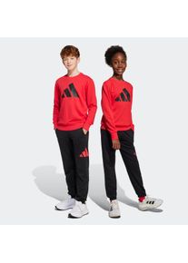 Kinder Trainingsanzug "J BL FT JOG 240", rot, sportlich, Gr. 152, adidas Sportswear, Obermaterial: 70% Baumwolle, 30% Polyester, Sportanzüge