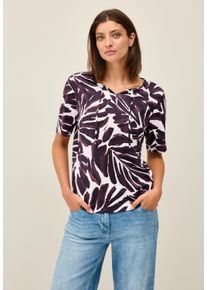 Cecil Damen Tunikashirt, rot, casual, Gr. L, bedruckt, Stoff, 50% Modal, 50% Baumwolle, Shirts