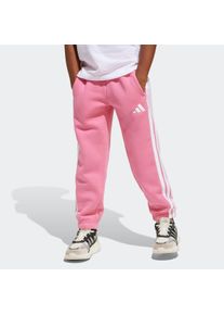 Kinder Sporthose "LK 3S FL PT 240", pink, sportlich, Gr. 110, adidas Sportswear, Obermaterial: 70% Baumwolle, 30% Polyester, Hosen