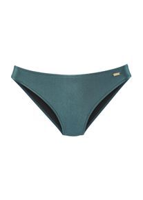 Damen Bikini-Hose "Manon", blau, Gr. 36, Copenhagen Studios, glänzend, Recycling-Polyamid, Badehosen, aus glänzendem Material