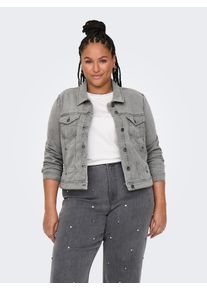 Only CARMAKOMA Damen Jeansjacke "CARWESPA LS JACKET MGD DNM NOOS", blau, modisch, Gr. 46, unifarben, Denim/Jeans, Obermaterial: 79% Baumwolle, 20%