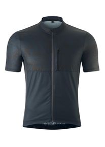 Gonso Herren Radtrikot "PRESEGNO", blau, Gr. M, 95% Polyester, 5% Elasthan, Trikots, Herren Radshirt kurzarm, atmungsaktives Fahrradtrikot mit