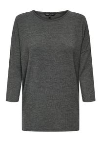 Only Damen 3/4-Arm-Shirt "ONLGLAMOUR 3/4 TOP JRS NOOS", schwarz, casual, Gr. M, meliert, Single Jersey, Obermaterial: 65% Polyester, 30% Viskose, 5%