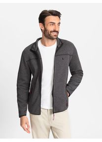 Catamaran Herren Strickfleecejacke, grau, Gr. 44, meliert, 100% Polyester, Jacken