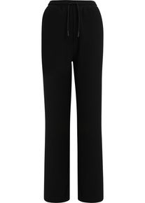 DEF Damen Jogginghose "DEF Damen DEF Pleat Pants", schwarz, Gr. L, unifarben, 94% Polyester, 6% Elasthan, Hosen