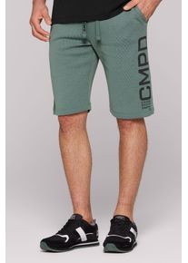 CAMP DAVID Herren Sporthose, grün, casual, Gr. M, bedruckt, Material: 78% Baumwolle, 22% Polyester, Hosen, mit Gesäßtasche