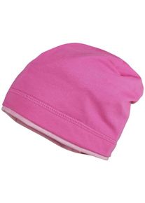 MaxiMo Baby Beanie, pink, modisch, Gr. 53, Baumwollmischung, Mützen, UV-Schutz 50+ schützt Kinder zuverlässig vor Sonnenstrahlen