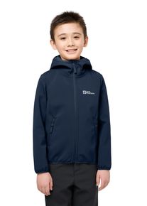 Jack Wolfskin Kinder Softshelljacke "FOURWINDS JACKET KIDS", blau, sportlich, Gr. 152, Softshell, Obermaterial: 100% Polyester, Jacken