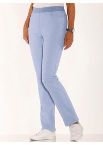 Classic Basics Damen Schlupfhose, blau, Gr. 26, unifarben, 97% Baumwolle, 3% Elasthan, Hosen
