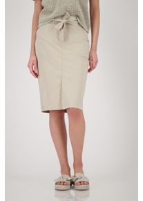monari Damen Cargorock, beige, modisch, Gr. 36, unifarben, clean, Web, Obermaterial: 98% Baumwolle, 2% Elasthan, Röcke, mit Bindeband