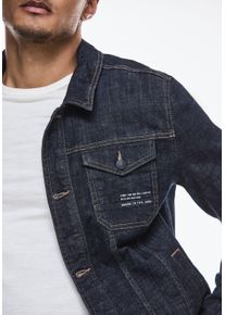 Street One MEN Herren Jeansjacke, blau, casual, Gr. M, unifarben, Web, 98% Baumwolle, 2% Elasthan, Jacken, mit Brusttaschen