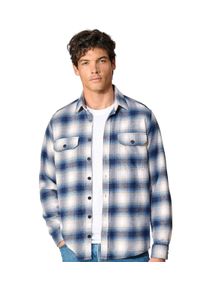 Casamoda Herren Langarmhemd "Casamoda Hemdjacke kariert", blau, Gr. XXL, kariert, 100% Baumwolle, Hemden