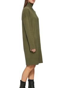 QS Damen Strickkleid, grün, casual, Gr. M, unifarben, Strick, Obermaterial: 50% Viskose, 27% Polyester, 23% Polyamid, Kleider, mit geripptem