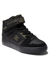 DC Shoes Kinder Winterboots "Pure High WNT", Gr. 10,5, schwarz, Leather (cow), Lining: Textile, Outsole: Rubber, Schuhe