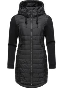 Ragwear Damen Steppmantel "Lucinda Long", schwarz, sportlich, Gr. XL, Obermaterial: 100% Polyester, Obermaterial Ärmel: 100% Baumwolle, Futter: 100%