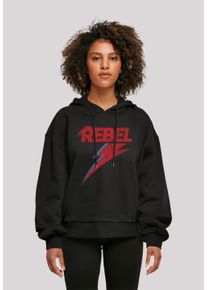 F4NT4STIC Damen T-Shirt "David Bowie Distressed Rebel", schwarz, casual, Gr. XXL, Obermaterial: 100% Baumwolle, Shirts, Print