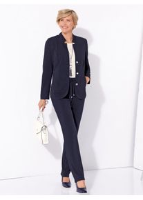 CLASSIC Damen Jerseyblazer "Jersey-Blazer", blau, Gr. 40, 95% Polyester, 5% Elasthan, Blazer