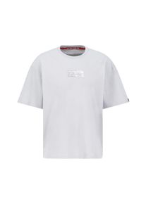 Herren T-Shirt "Alpha Industries Men - T-Shirts Metal Plate T-Shirt", grau, Gr. XL, Alpha Industries, Obermaterial: 100% Baumwolle, Shirts