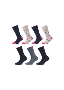 Camano Kinder Socken "Socken 7er Pack", Gr. 35, blau, 66% Baumwolle 33% Polymiad 1% Elasthan, gemustert, Socken