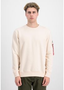 Herren Sweater "Alpha Industries Men - Sweatshirts USN Blood Chit Sweatshirt", weiß, Gr. XL, Alpha Industries, Obermaterial: 80% Baumwolle, 20%