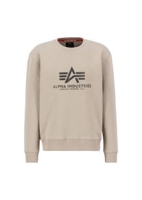 Herren Sweater "Alpha Industries Men - Sweatshirts Basic Sweatshirt Carbon", beige, Gr. S, Alpha Industries, Obermaterial: 80% Baumwolle, 20%