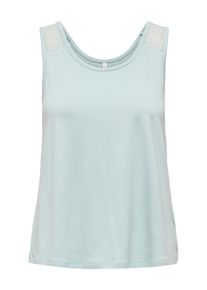 Only Damen Blusenshirt "ONLJOJO S/L MOSTER TANK TOP JRS", blau, modisch, Gr. XS, unifarben, Jersey, Obermaterial: 95% Viskose, 5% Elasthan, Shirts