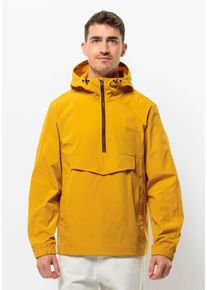 Jack Wolfskin Herren Funktionsjacke "DESERT WIND OVERHEAD M", gelb, Gr. XXL, OBERSTOFF: 100% POLYESTER Futter: 100% POLYESTER, Jacken