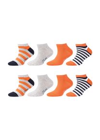 s.Oliver Kinder Sneakersocken "Sneakersocken 8er Pack", Gr. 31, rot, 84% Baumwolle 14% Polyamid 2% Elasthan, Socken