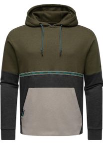 Ragwear Herren Hoodie "Blocky Hoody", grün, Basic, Gr. XXL, Sweatware, Obermaterial: 70% Baumwolle, 30% Polyester, Sweatshirts, Sportlicher Herren