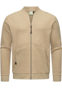 Ragwear Herren Sweatjacke "Cruider", beige, casual, Gr. XXL, Strick, Material: 50% Baumwolle, 50% Polyester, Sweatjacken, lässige Herren Strickjacke