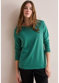 Cecil Damen Strickpullover, grün, casual, Gr. XXL, unifarben, Web, 60% Baumwolle, 40% Viskose, Pullover, im soften Baumwoll-Mix