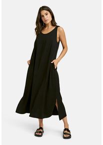 Smith & Soul SMITH & SOUL Damen Sommerkleid, schwarz, casual, Gr. S, unifarben, Material: 100% Lyocell, Kleider, mit Seitenschlitze