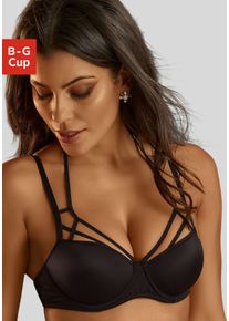 Damen Schalen-BH, Petite Fleur Gold, Gr. 95, schwarz, Microtouch, Obermaterial: 80% Polyamid, 20% Elasthan, sexy, BHs, mit verführerischer