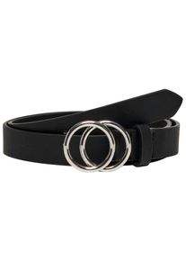 Only Damen Taillengürtel "ONLRASMI FAUX LEATHER JEANS BELT", schwarz, modisch, Gr. 80, unifarben, Kunstfaser, Gürtel