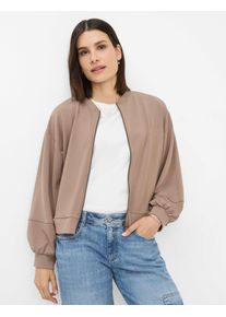 Brax Damen Funktions-Kapuzensweatjacke "Style BECKY", grau, Gr. 38, 51% Viskose, 44% Polyester, 5% Elasthan, Sweatjacken