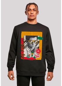 F4NT4STIC Herren Sweatshirt "Sex Education Otis Hung Over Collage", schwarz, casual, Gr. XS, Obermaterial: 50% Baumwolle, 50% Polyester, Sweatshirts,