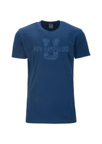 Herren T-Shirt "NEW HAMPSHIRE", blau, casual, Gr. XXL, Ahorn Sportswear, bedruckt, 100% Baumwolle, Shirts, mit coolem Frontprint
