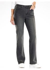 Inspirationen Damen 5-Pocket-Jeans, blau, Gr. 40, unifarben, 81% Baumwolle, 17% Polyester, 2% Elasthan, Jeans