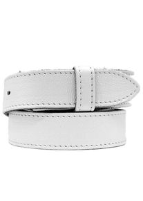 Damen Ledergürtel, weiß, casual, Gr. 110, RETTUNGSRING BY SHOWROOM 019, Rindsleder, Gürtel